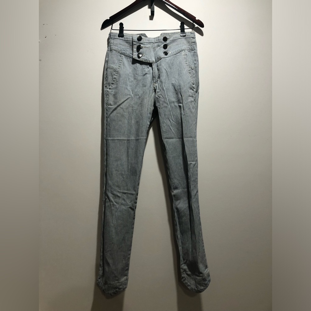 Lux Light Gray Skinny Jeans with Double Button Waist